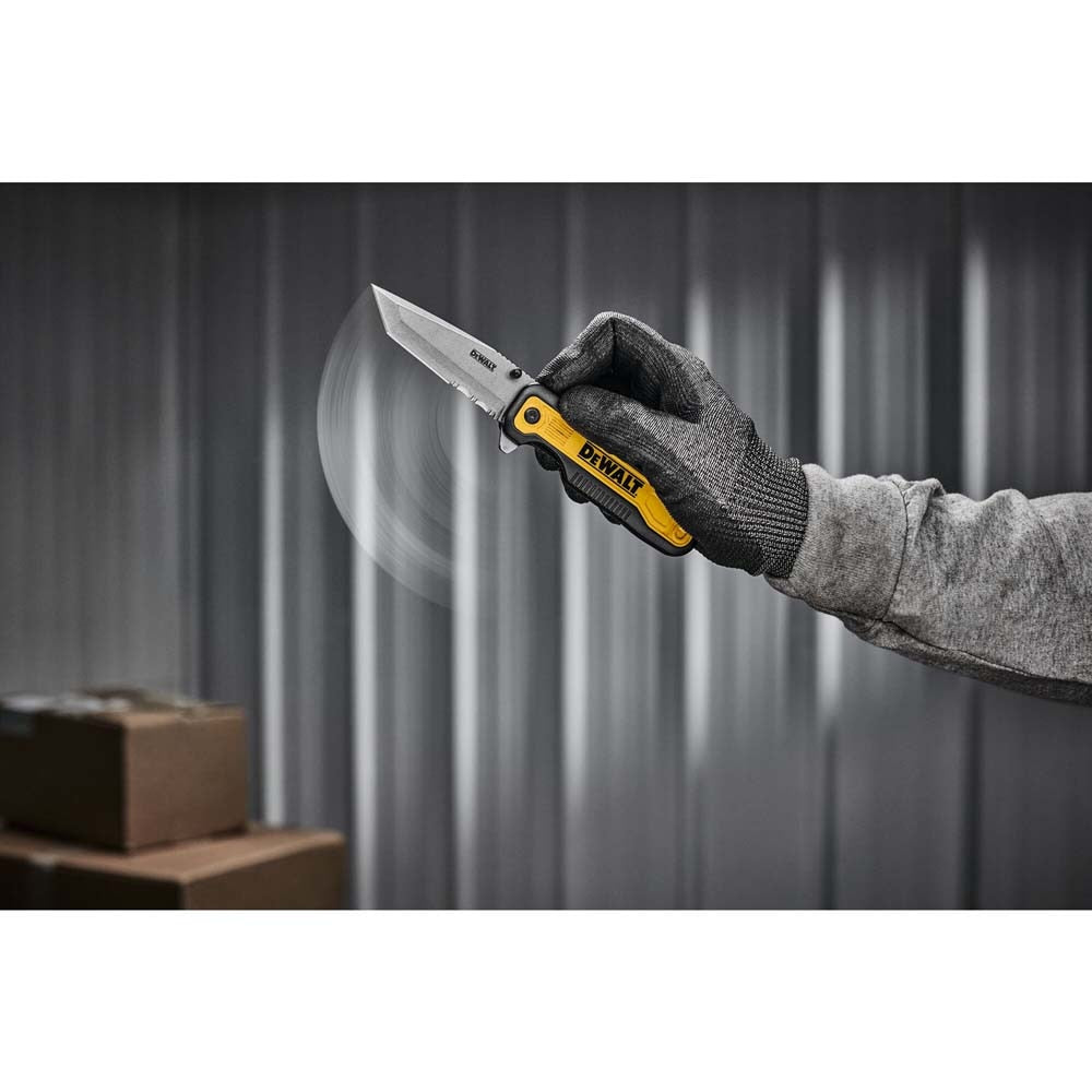 DeWalt DWHT10994 Tanto Stainless Steel and Beveled Edge Blade Pocket Knife