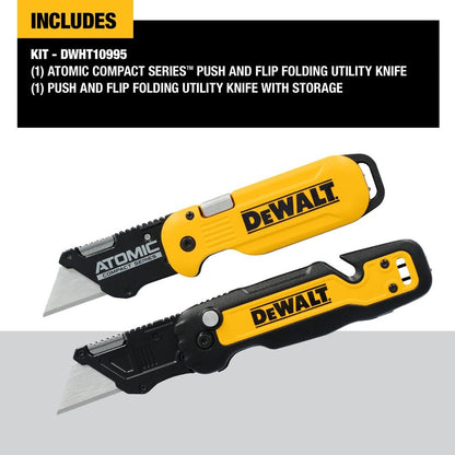 DeWalt DWHT10995 Push and Flip Folding Utility Knife Set