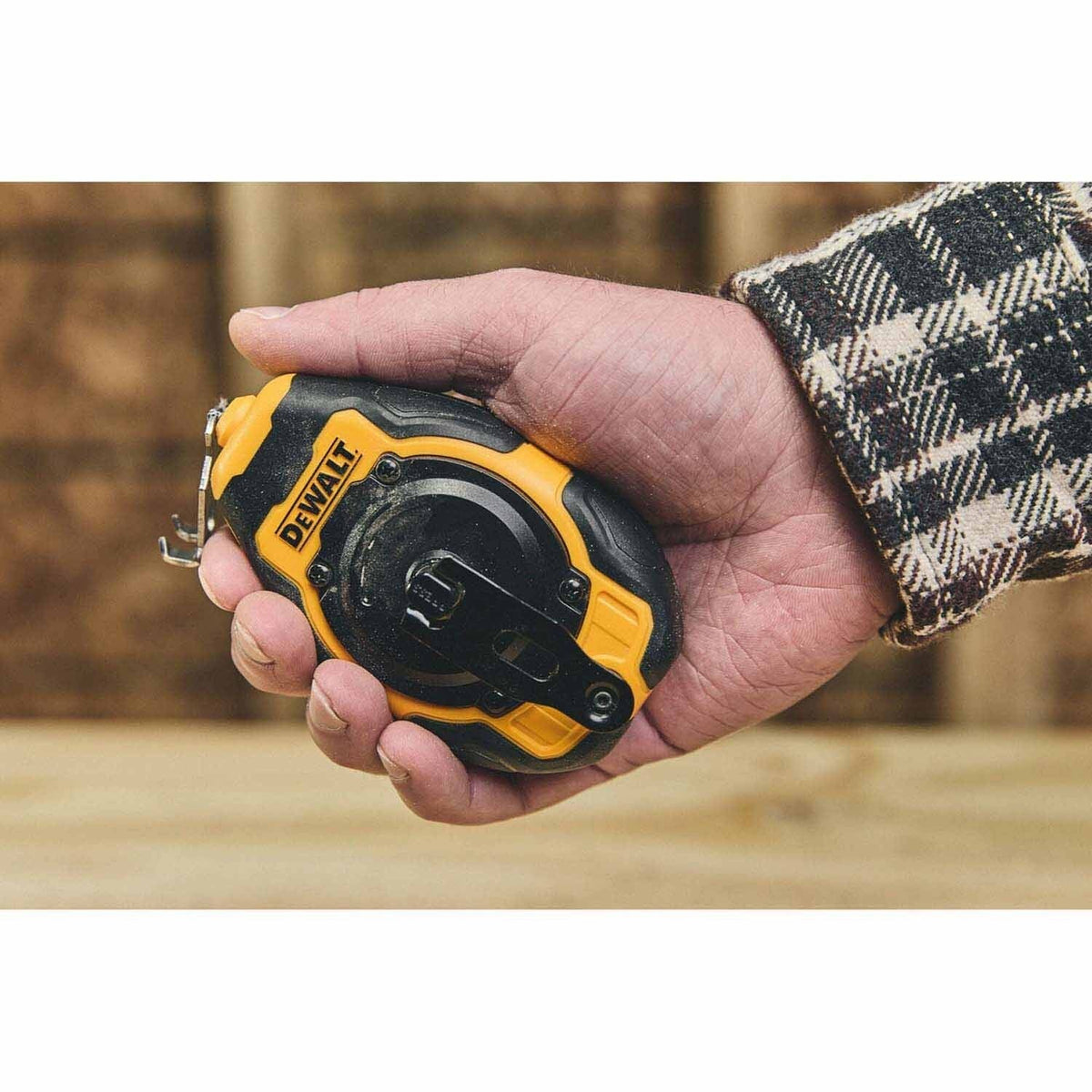 DeWalt DWHT48330BC Compact Chalk Reel Kit with 50 ft. String and Blue Chalk – Durable, Fast Rewind