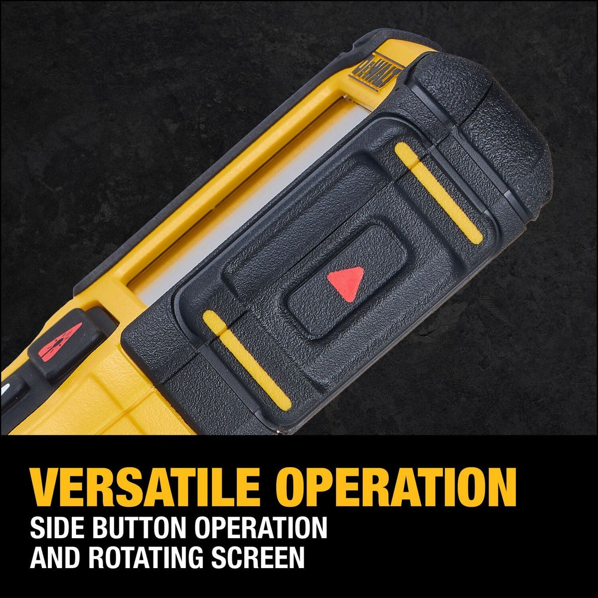 DeWalt DWHT78200 200 ft Lithium-Ion Laser Distance Measurer with Backlit Rotating Display and IP65 Rating
