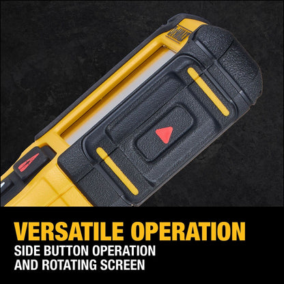 DeWalt DWHT78200 200 ft Lithium-Ion Laser Distance Measurer with Backlit Rotating Display and IP65 Rating