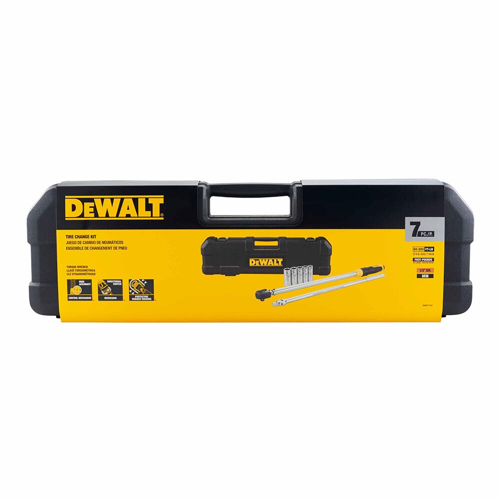 DeWalt DWMT17107 1/2 in. Drive Torque Wrench Tire Change Kit (7 pc.)