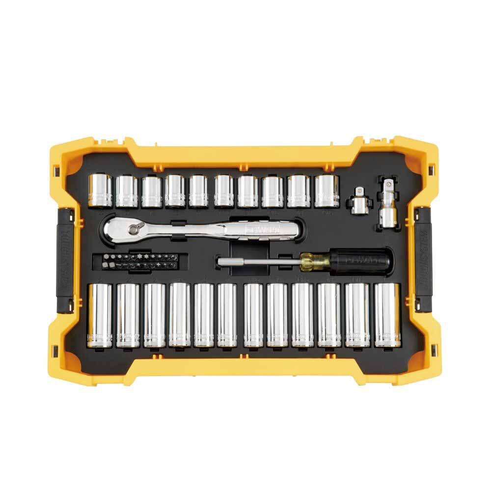 DeWalt DWMT45403 85pc 3/8" & 1/2"  Mech Tool Set  + TS Tray & Lid