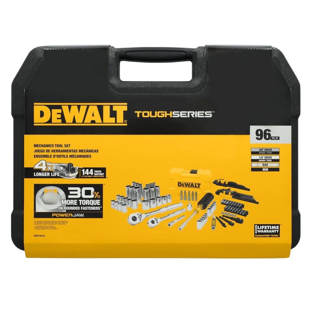 DeWalt DWMT45410 TOUGHSERIES 96-Piece 1/4 in. and 3/8 in. Mechanics Tool Set