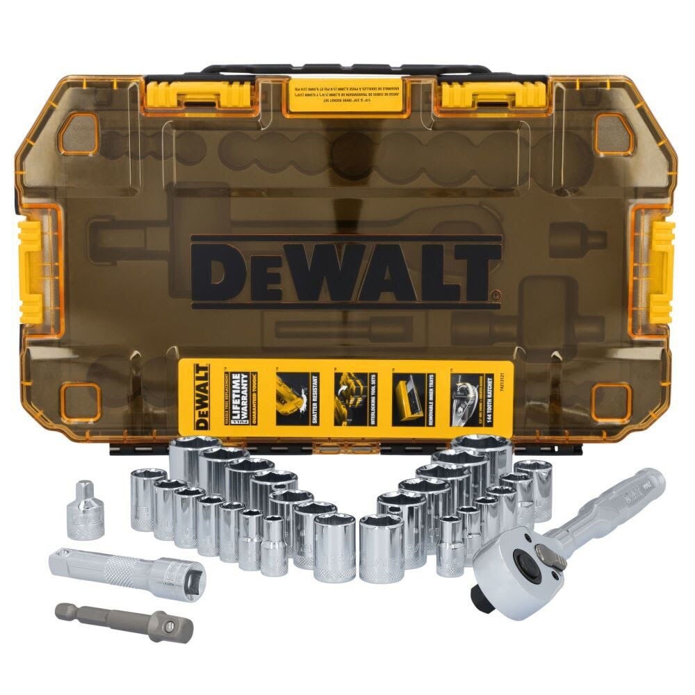 DeWalt DWMT45412 TOUGHSERIES 30-Piece TOUGH BOX 3/8 in. Drive Mechanics Tool Set