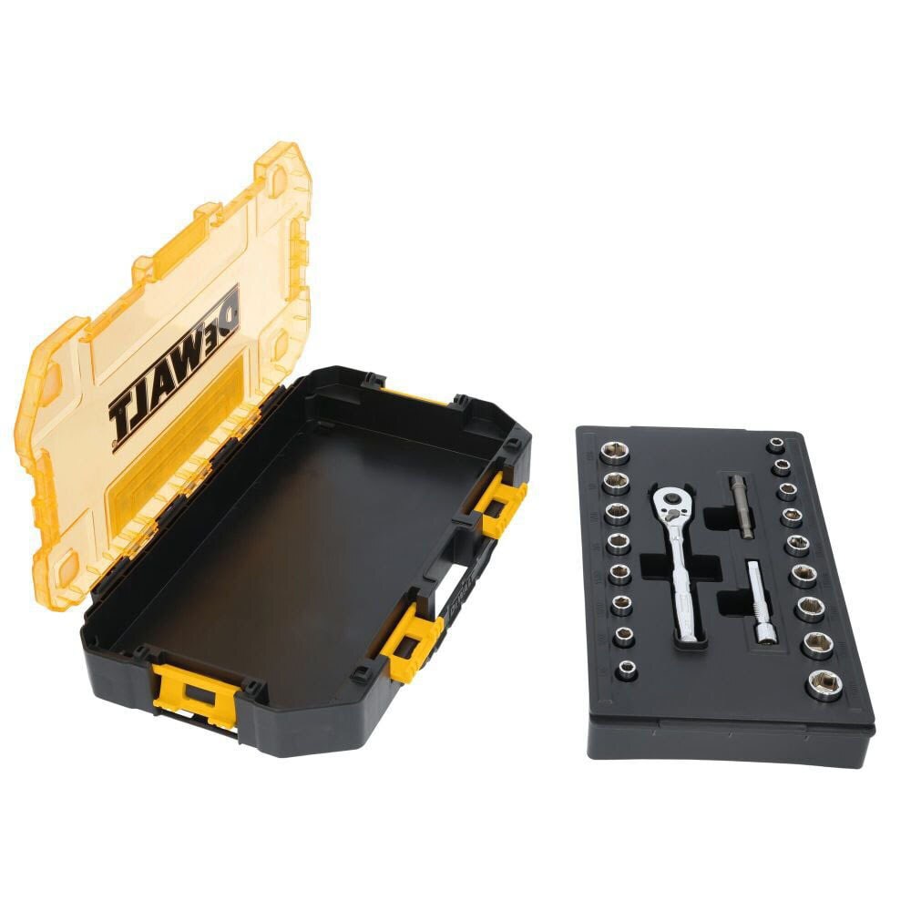 DeWalt DWMT45413 TOUGHSERIES 20-Piece TOUGH BOX 1/4 in. Drive Mechanics Tool Set