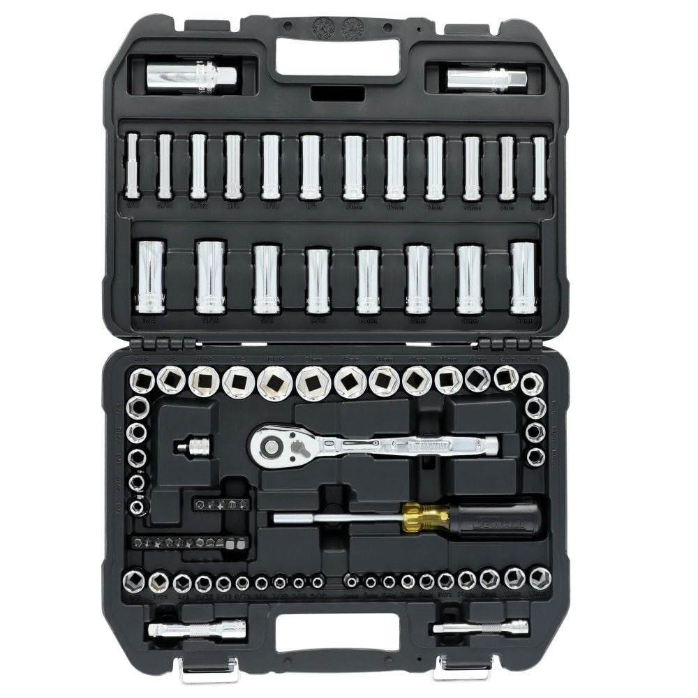DeWalt DWMT45424 84-Piece 1/4 in. and 3/8 in. Drive Mechanics Tool Set
