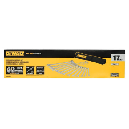 DeWalt DWMT45428 TOUGHSERIES 17-Piece SAE Combination Wrench Set