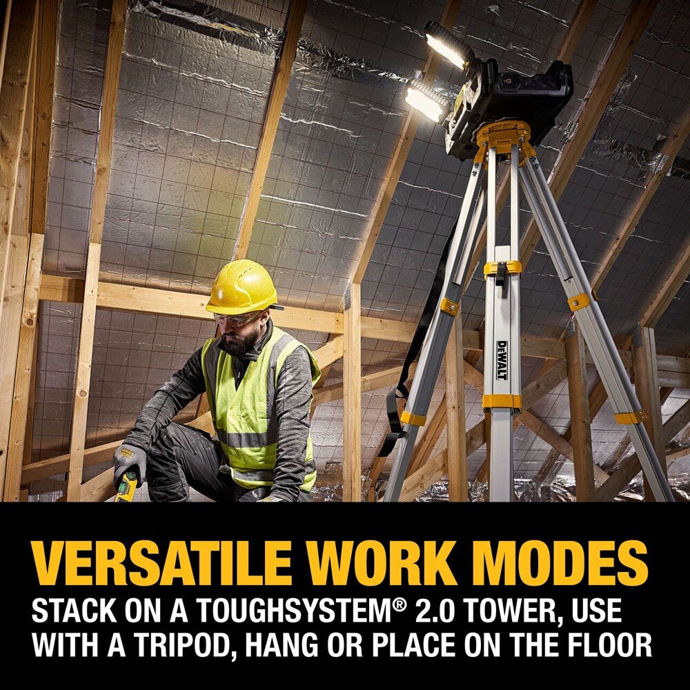 DeWalt DWST08062 20V Max Toughsystem 2.0 Adjustable Cordless Work Light with Storage