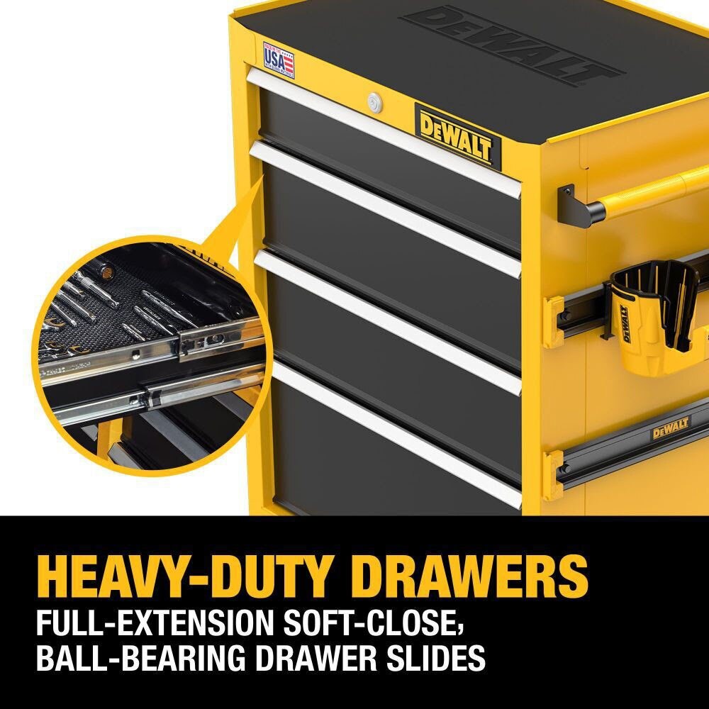 DeWalt DWST27042 26" Wide 4-Drawer Rolling Tool Cabinet