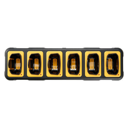DeWalt DXFRS800-BCH6 2 Watt Heavy Duty Waterproof Shock Resistant Long Range Rechargeable Two-Way Radios with VOX (6 Pack with Gang Charger)