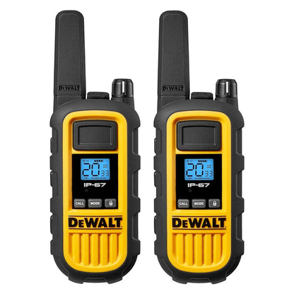 DeWalt DXFRS800-BCH6 2 Watt Heavy Duty Waterproof Shock Resistant Long Range Rechargeable Two-Way Radios with VOX (6 Pack with Gang Charger)