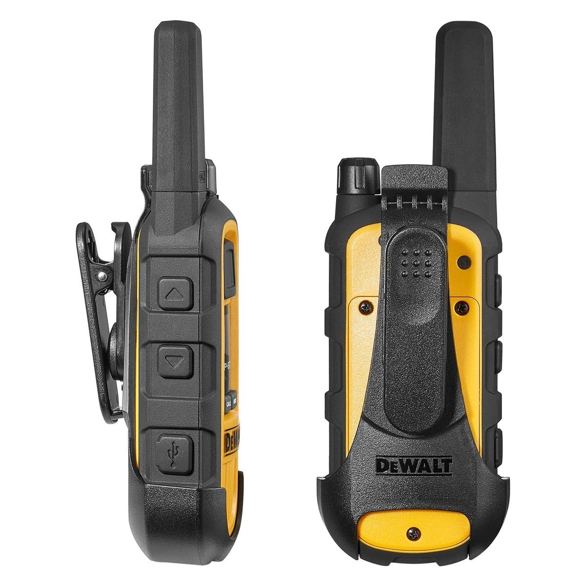DeWalt DXFRS800-BCH6 2 Watt Heavy Duty Waterproof Shock Resistant Long Range Rechargeable Two-Way Radios with VOX (6 Pack with Gang Charger)