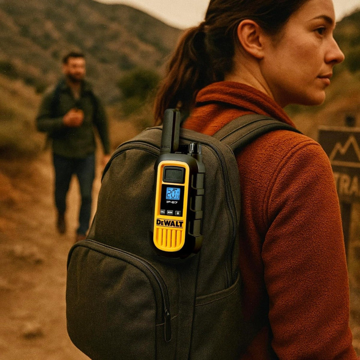 DeWalt DXFRS800-BCH6 2 Watt Heavy Duty Waterproof Shock Resistant Long Range Rechargeable Two-Way Radios with VOX (6 Pack with Gang Charger)