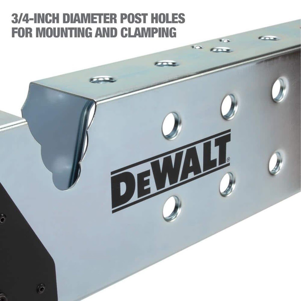 DeWalt DXMF3603WSH Adjustable Height Portable Steel Welding Sawhorse with Grounding Stud and V-Notches