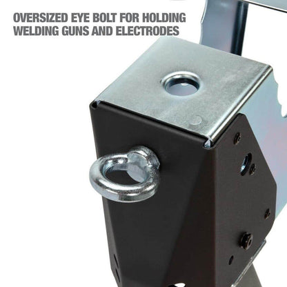 DeWalt DXMF3603WSH Adjustable Height Portable Steel Welding Sawhorse with Grounding Stud and V-Notches