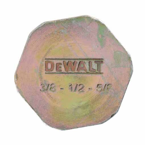 Dewalt PFM353381258 3/8" - 1/2" - 5/8" Bang-It+ - Multi-Thread - Metal Deck Insert (50 PK) Orange