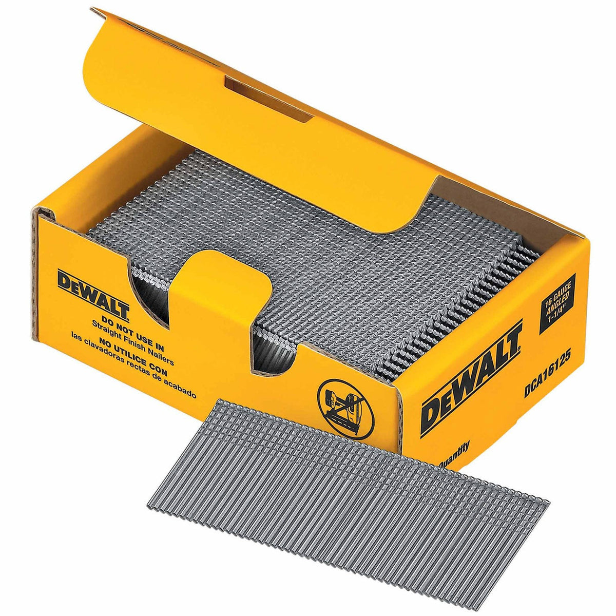 DeWalt DCA16125 1-1/4" Heavy Duty 20-Degree Angled Galvanized Finish Nails