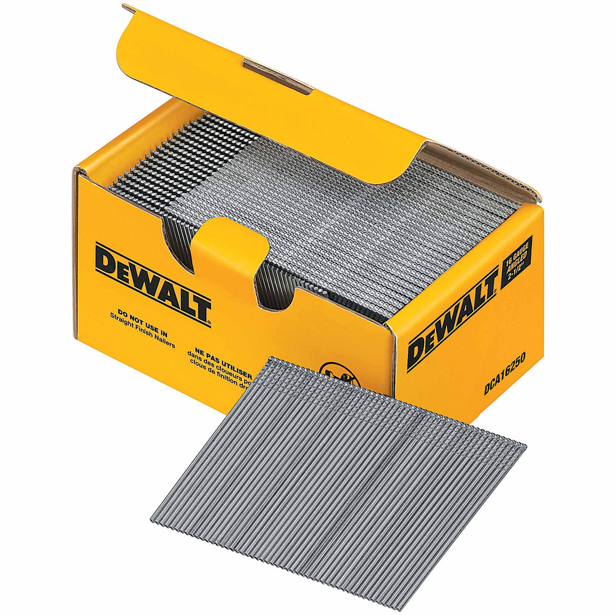 DeWalt DCA16250 2-1/2" Heavy Duty 20-Degree Angled Galvanized Finish Nails