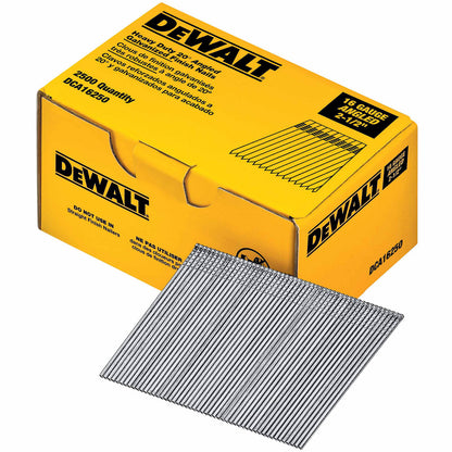 DeWalt DCA16250 2-1/2" Heavy Duty 20-Degree Angled Galvanized Finish Nails