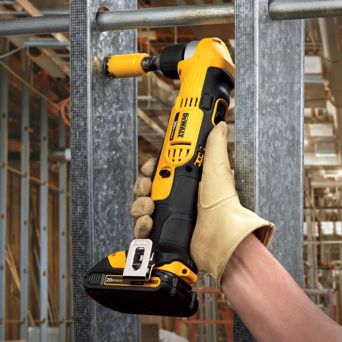 DeWalt DCD740C1 20V MAX Li-Ion Compact Right Angle Drill Kit (1.5 Ah)