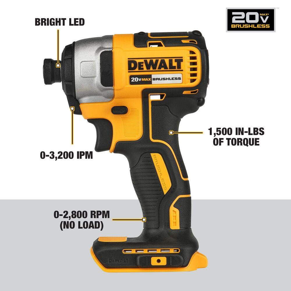 DeWalt DCK675D2 20V MAX* Brushless Cordless 6-Tool Combo Kit