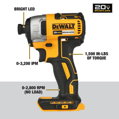 DeWalt DCK675D2 20V MAX* Brushless Cordless 6-Tool Combo Kit