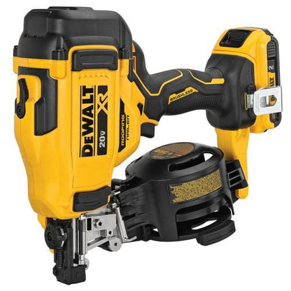 DeWalt DCN45RND1 20V Cordless Roofing Coil Nailer Kit 2.0Ah (15 Deg. 3/4" To 1-3/4")