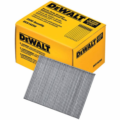 DeWalt DCS16250 2-1/2" 16 Gauge Heavy-Duty Straight Finish Nails