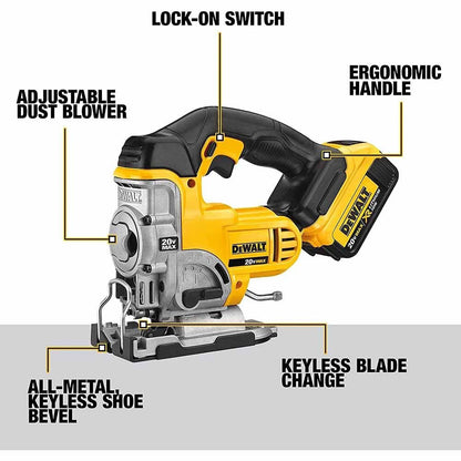Dewalt DCS331M1 20V MAX Lithium Ion Jig Saw Kit