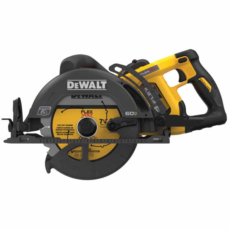 DeWalt DCS577X1 Flexvolt 60V MAX 7-1/4" Cordless Worm Drive Style Saw (9.0Ah Battery)