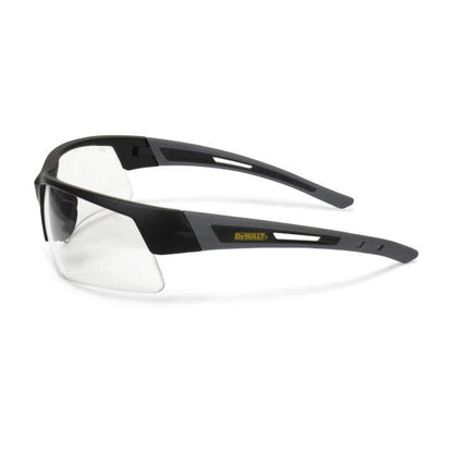 Dewalt DPG100-1D Crosscut Safety Glasses, Black Frame, Clear Lens