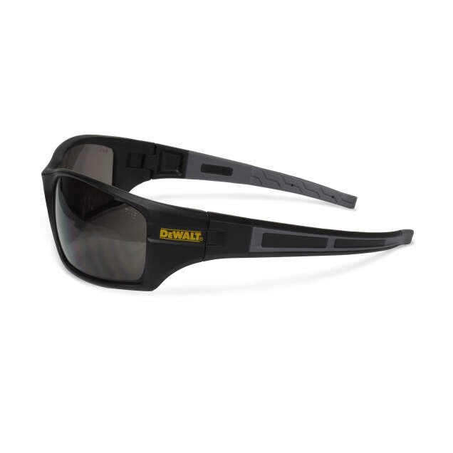 Dewalt DPG101-2D Auger Safety Glasses, Black Frame, Smoke Lens