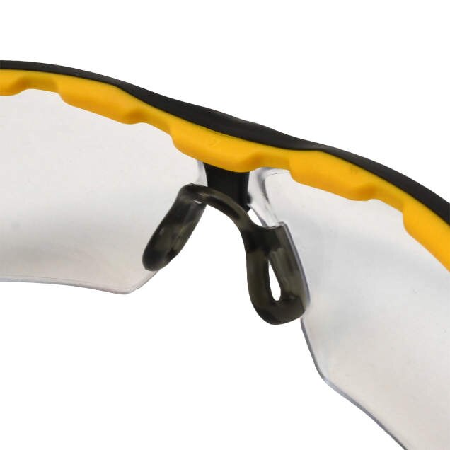Dewalt DPG108-1D Renovator Premium Safety Eyewear, Black Frame, Clear Lens