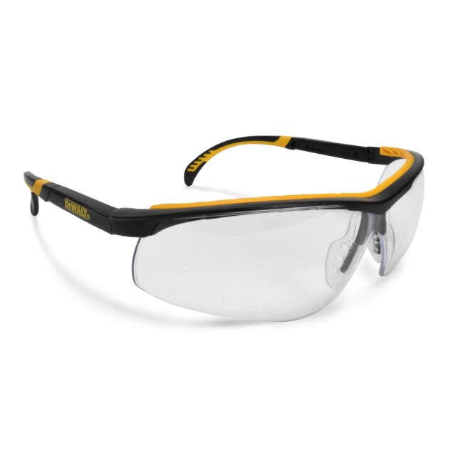 Dewalt DPG55-1D DC Safety Glasses, Black Frame, Clear Lens