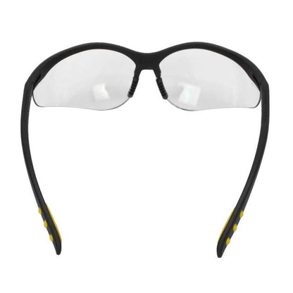 Dewalt DPG58-1D Reinforcer Safety Glasses, Black Frame, Clear Lens