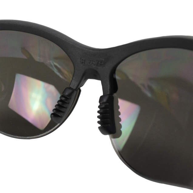 Dewalt DPG58-2D Reinforcer Safety Glasses, Black Frame, Smoke Lens