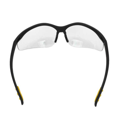 Dewalt DPG59-110D Reinforcer RX Glasses, Black Frame, Clear Lens, 1.0 Diopter