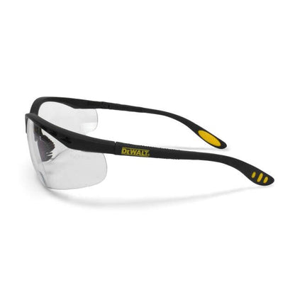 Dewalt DPG59-120D Reinforcer RX Glasses, Black Frame, Clear Lens, 2.0 Diopter