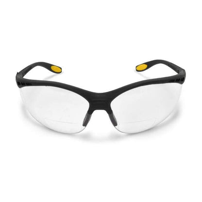Dewalt DPG59-130D Reinforcer RX Glasses, Black Frame, Clear Lens, 3.0 Diopter