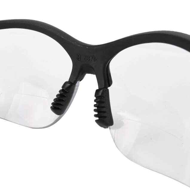 Dewalt DPG59-130D Reinforcer RX Glasses, Black Frame, Clear Lens, 3.0 Diopter