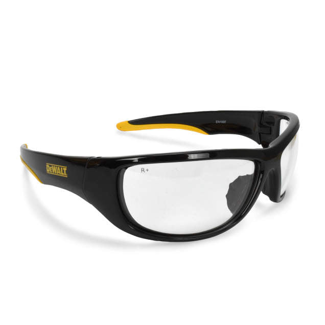 Dewalt DPG94-1D DPG94 Dominator Safety Glass - Black/Yellow Frame - Clear Lens