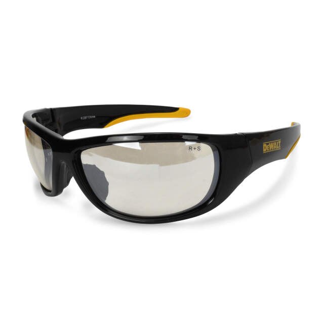 Dewalt DPG94-9D Dominator Safety Glasses, Black / Yellow Frame, I/O Lens