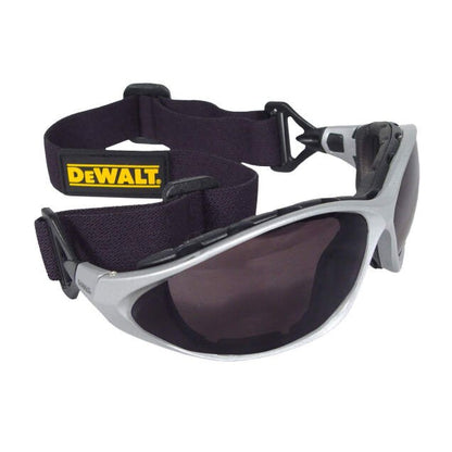 Dewalt DPG95-2D Framework Safety Glasses, Silver Frame, Smoke Lens