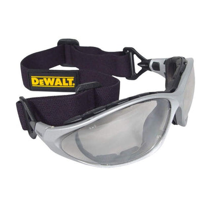 Dewalt DPG95-9D Framework Safety Glasses, Silver Frame, Indoor/Outdoor Lens