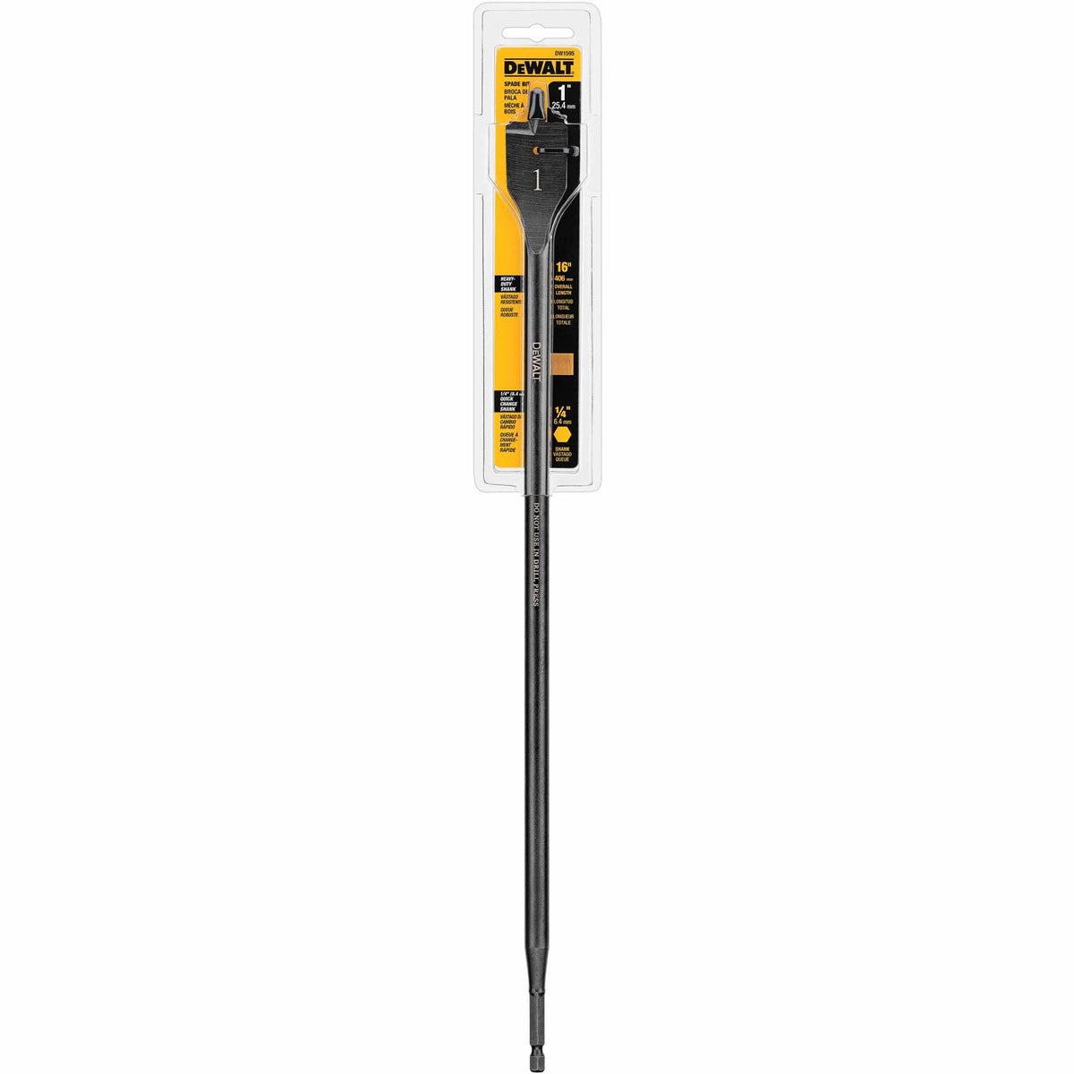 DeWalt DW1595 1" x 16" Spade Bit