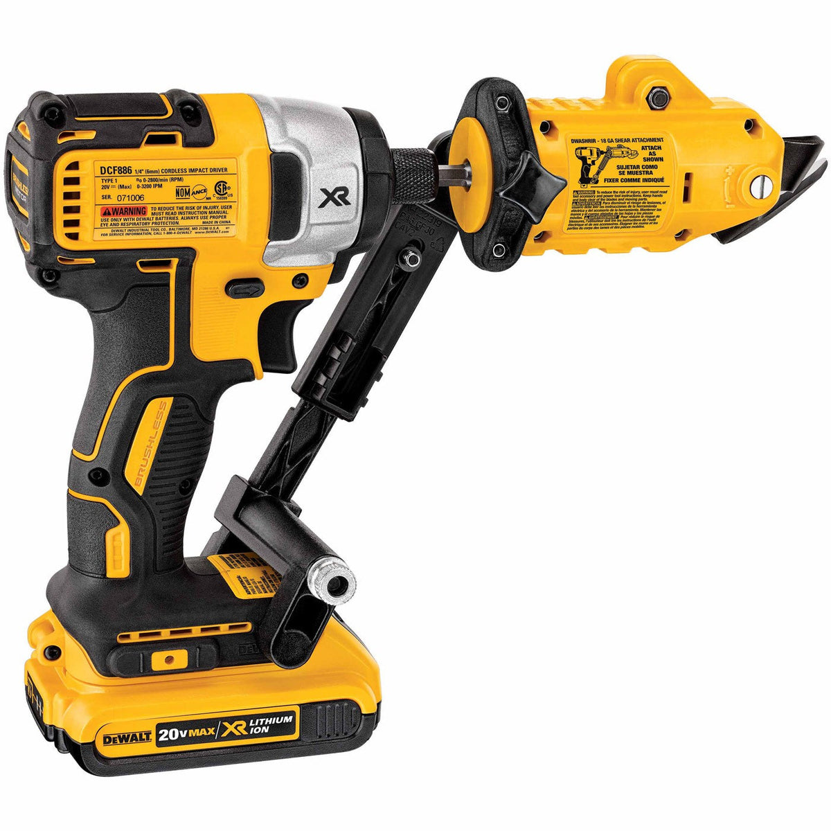 DeWalt DWASHRIR 18 GA Shear Attachment