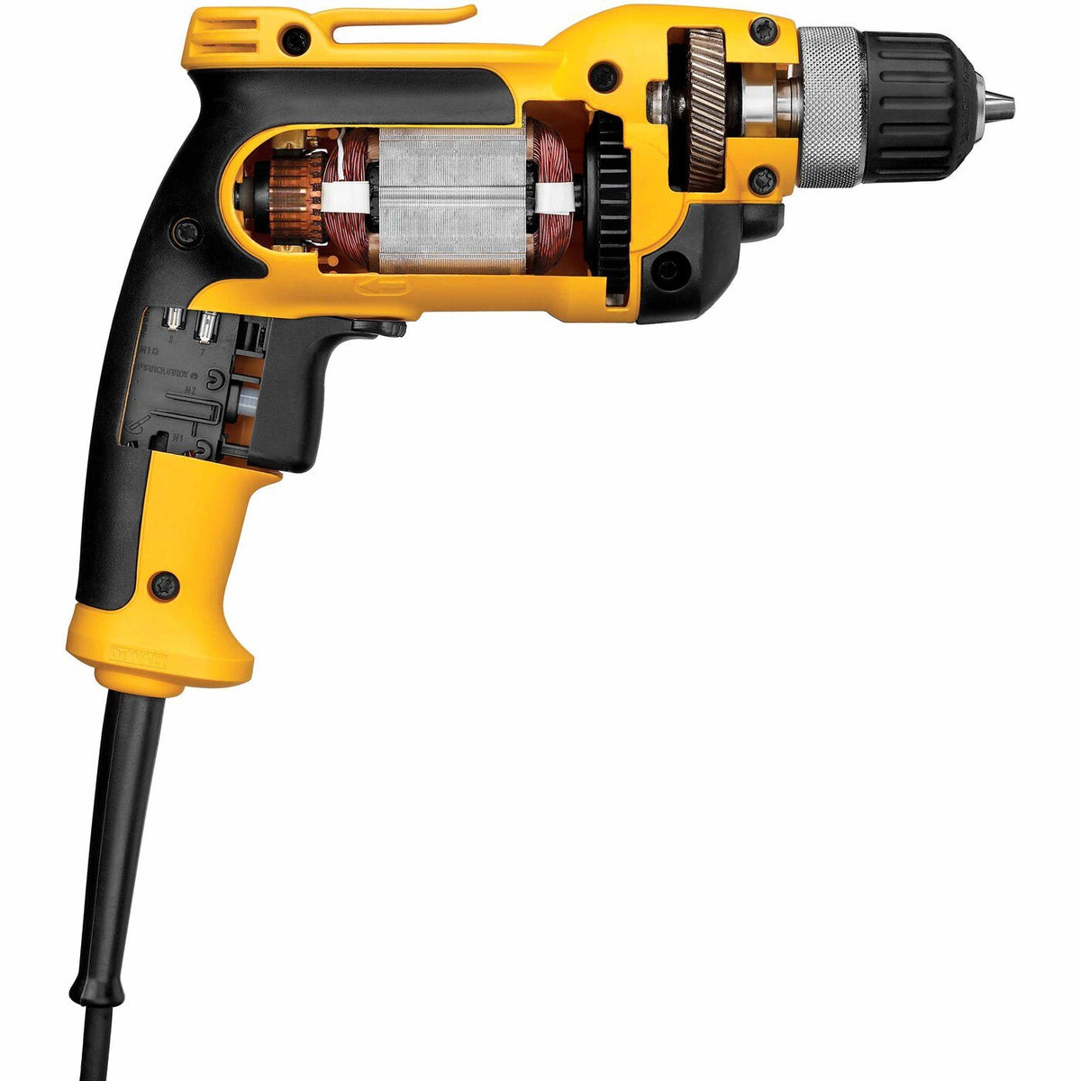 DeWalt DWD110K 3/8" Vsr Pistol Grip Drill Kit W/ Keyless Chuck 7.0 Amp