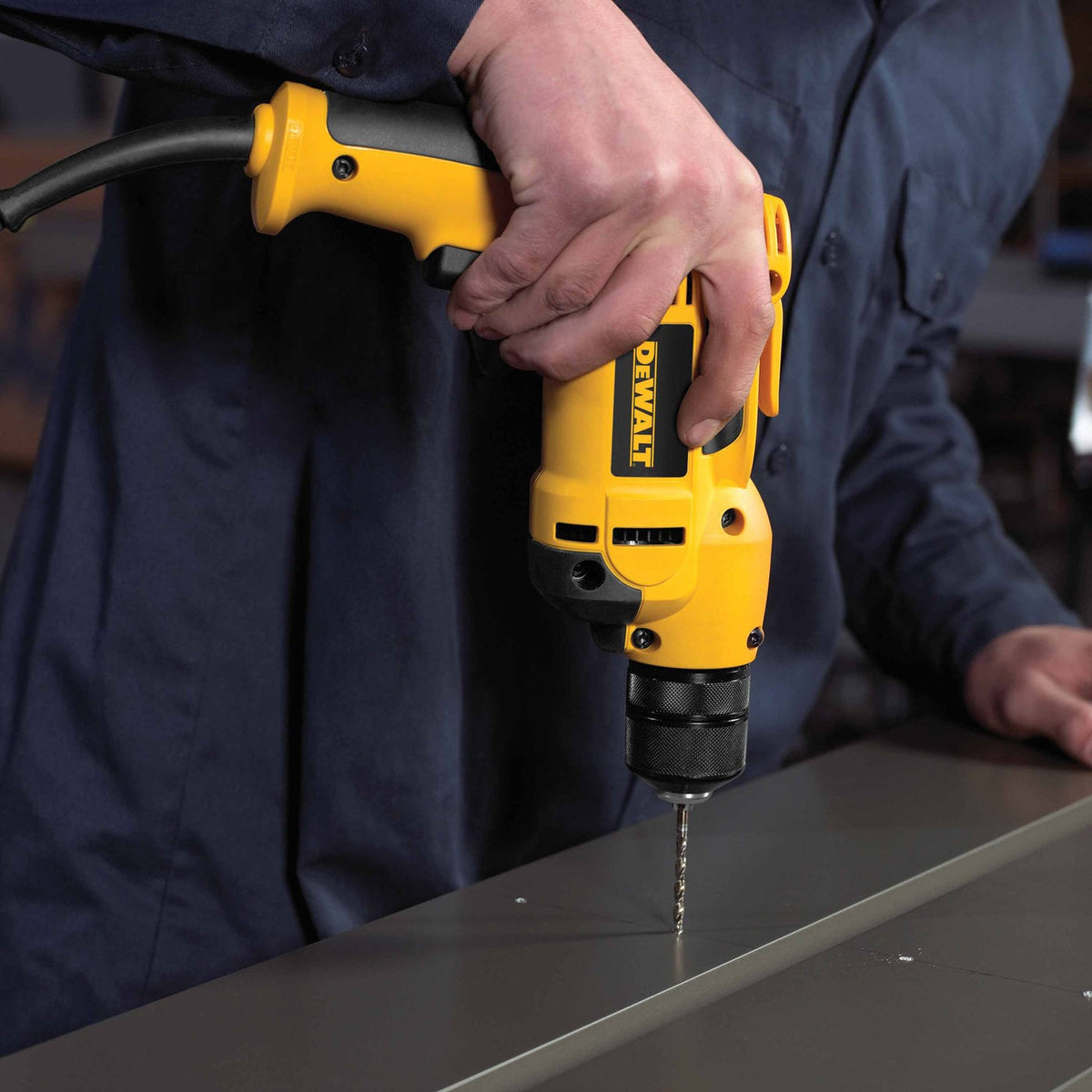 DeWalt DWD112 Heavy-Duty 3/8" VSR Pistol Grip Drill with Keyless Chuck