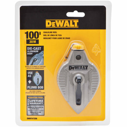 DeWalt DWHT47256 100 ft. Cast Aluminum Chalk Reel